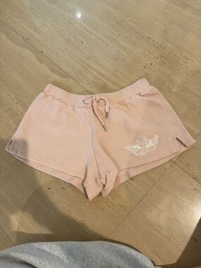 Boys Lie Blush Terry Drawstring Athletic Shorts